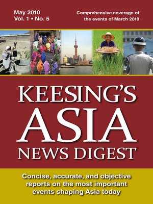cover image of Keesing's Asia News Digest, May 2010
